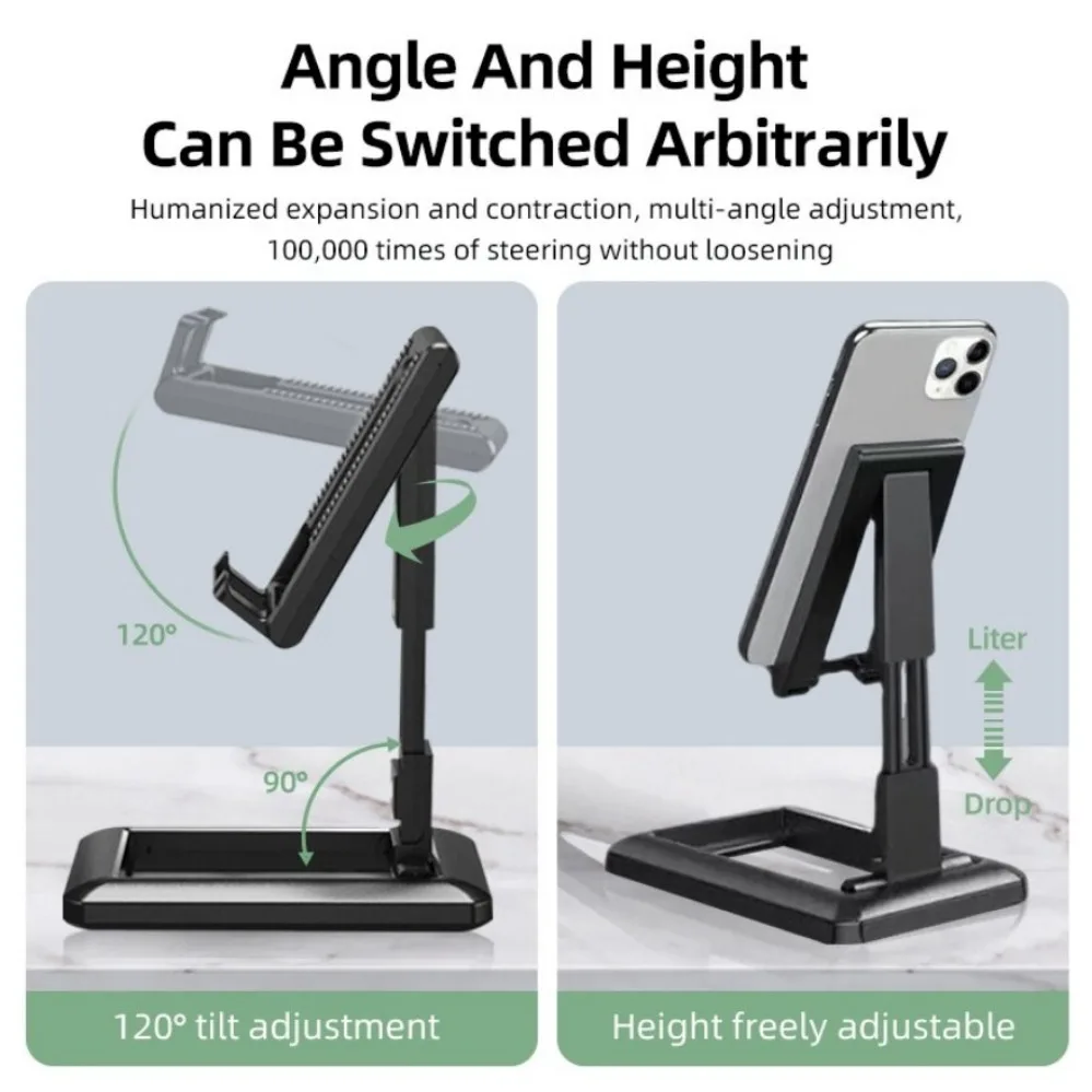 PzzPss Foldable Tablet Phone Holder Desktop Mobile Phone Stand Adjustable Desk B