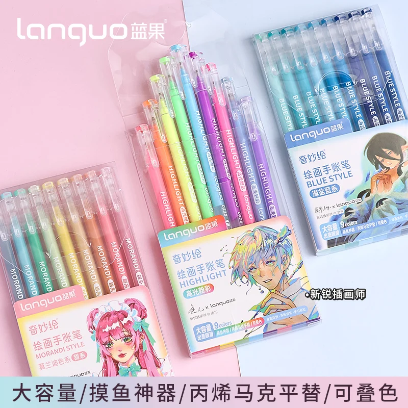 Kawaii Pens Set Multi Color Gel Ink Pens School Office Stationery gel pen colored pens
