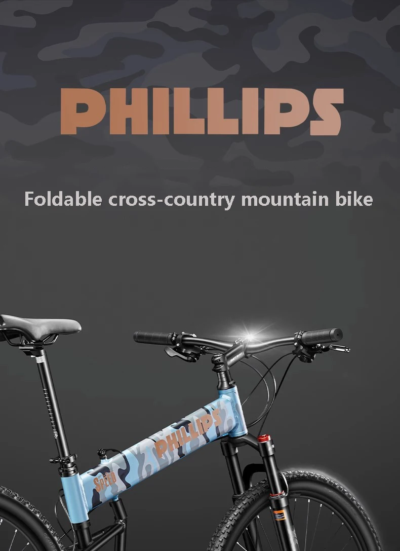 26inch 27.5inch Folding Mountain Bike Axle Fold Racing Bicycle Foldable Mountain Bicycle Shock Absorbing MTB Axial Folding Bike