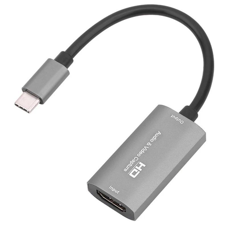 

Карта видеозахвата Hd-USB C, карта захвата 4K 1080 HD, Карта видеозахвата Аудио для игр, прямой трансляции