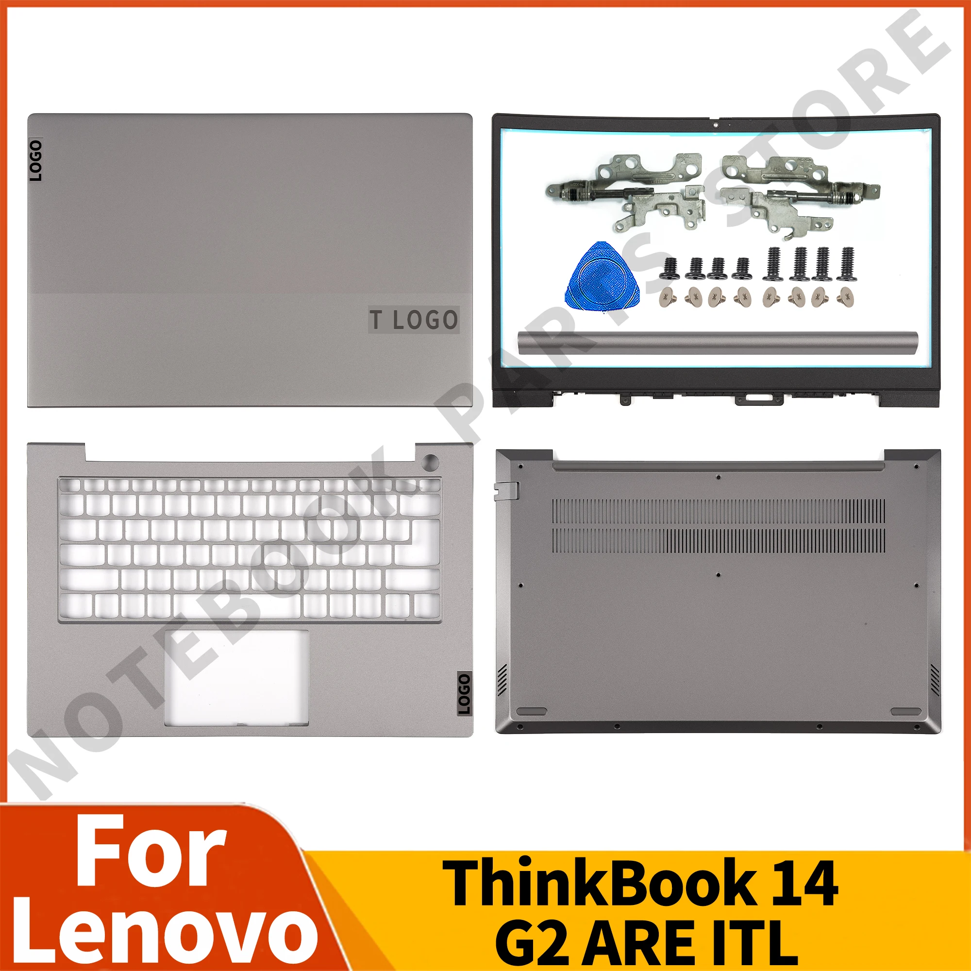 Nový originální LCD záda obal pro lenovo thinkbook 14 G2 jsou ITL 14 G3 ACL luneta palmrest/bottom pouzdro notebook částí nahradit