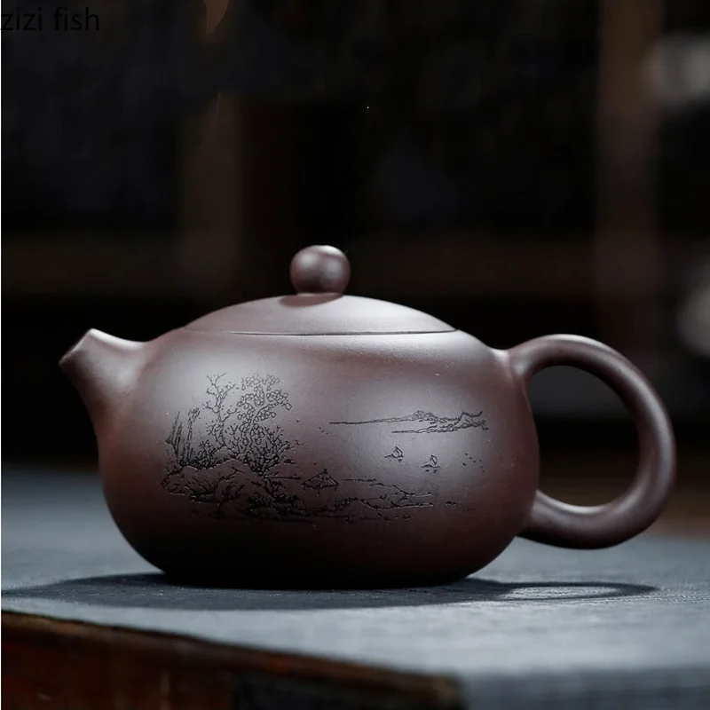 Yixing Purple Clay Teapot 420ml Teapot Tea Kettle Tea Maker Coffee