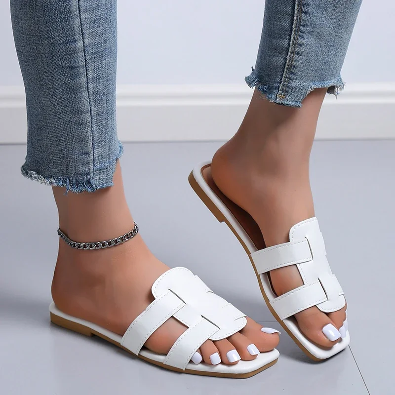 Summer Women's Slippers Roman Fashion Designer Flat Sandals Latex Soft Sole Shoes Female Breathable Beach Flip-flops women shoes women sandals women slippers