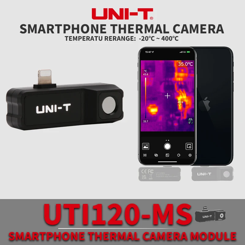 UNIT UTi120 UTi120MS Portable Smartphone Thermal Camera Module For