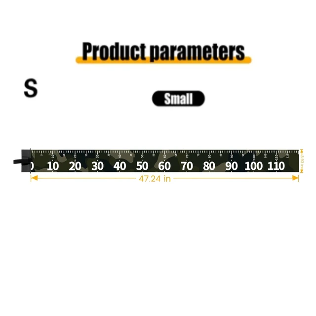 Fish Ruler Durable PVC Foldable Waterpro Of Measuring Tape Width 10cm-3.94in Essential Outdoor Fishing 4
