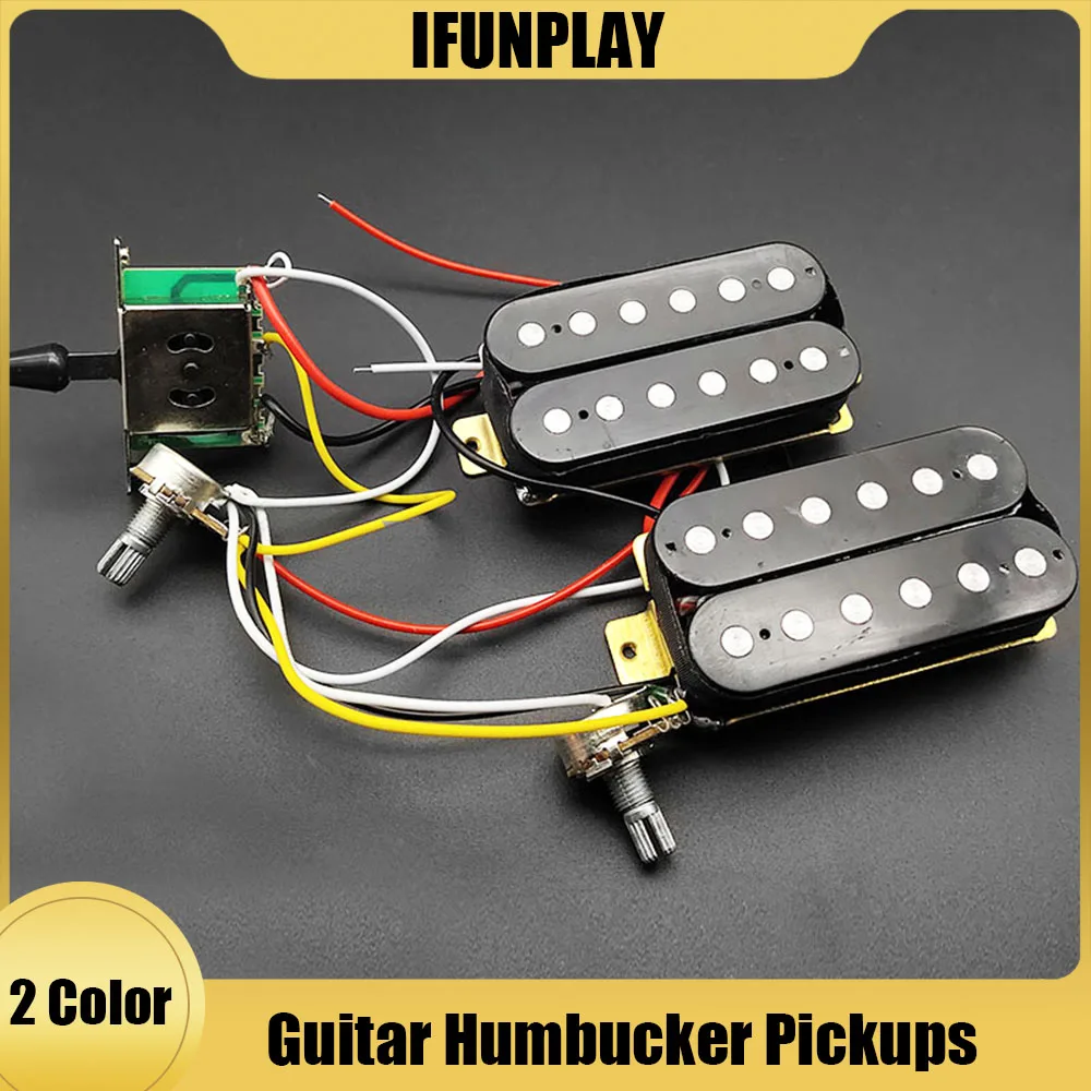 1 set kabelboom 3 manier tuimelschakelaar 2v2t 500 k potten - jack les paul lp gitaar - Muziekinstrumenten kopen? | Korting tot 25