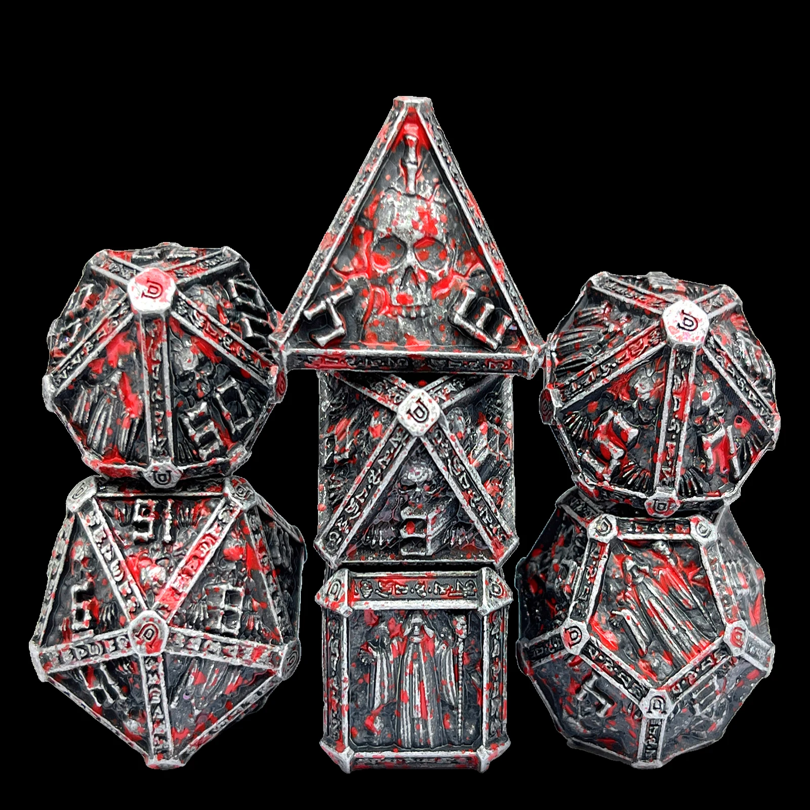 

COC Run металлические игральные кости dnd color D20 TRPG Cthulhu, настольная игра, многофункциональный набор