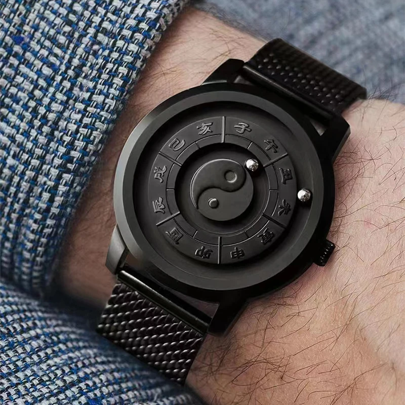 

Часы наручные EOEO Мужские кварцевые механические, роскошные швейцарские автоматические водонепроницаемые деловые с магнитной застежкой, со знаками Зодиака, из нержавеющей стали