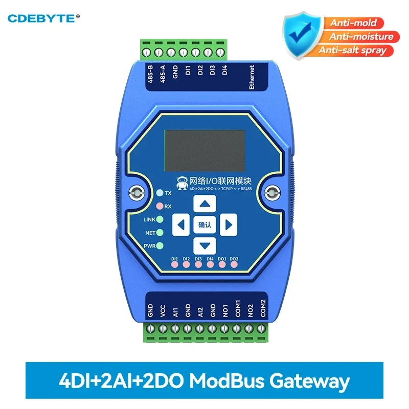 RS485 ModBus 이더넷 I/O 네트워크 획득 제어 모듈, ME31-AAAX4..