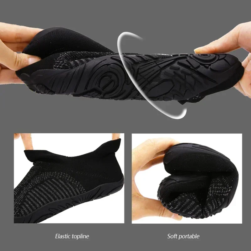 Men Water Shoes Swim Beach Pool Wading Barefoot Aqua Shoes Sneaker Athletic Sports Women Breathable Quick-drying Swimming