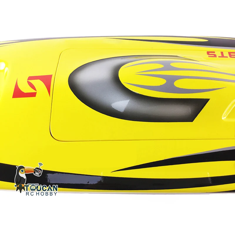 E36 KIT 30" Electric RC boat Well Painted Fiber Glass Monohull Boat Hull only for Advanced Player Yellow TH02650 3