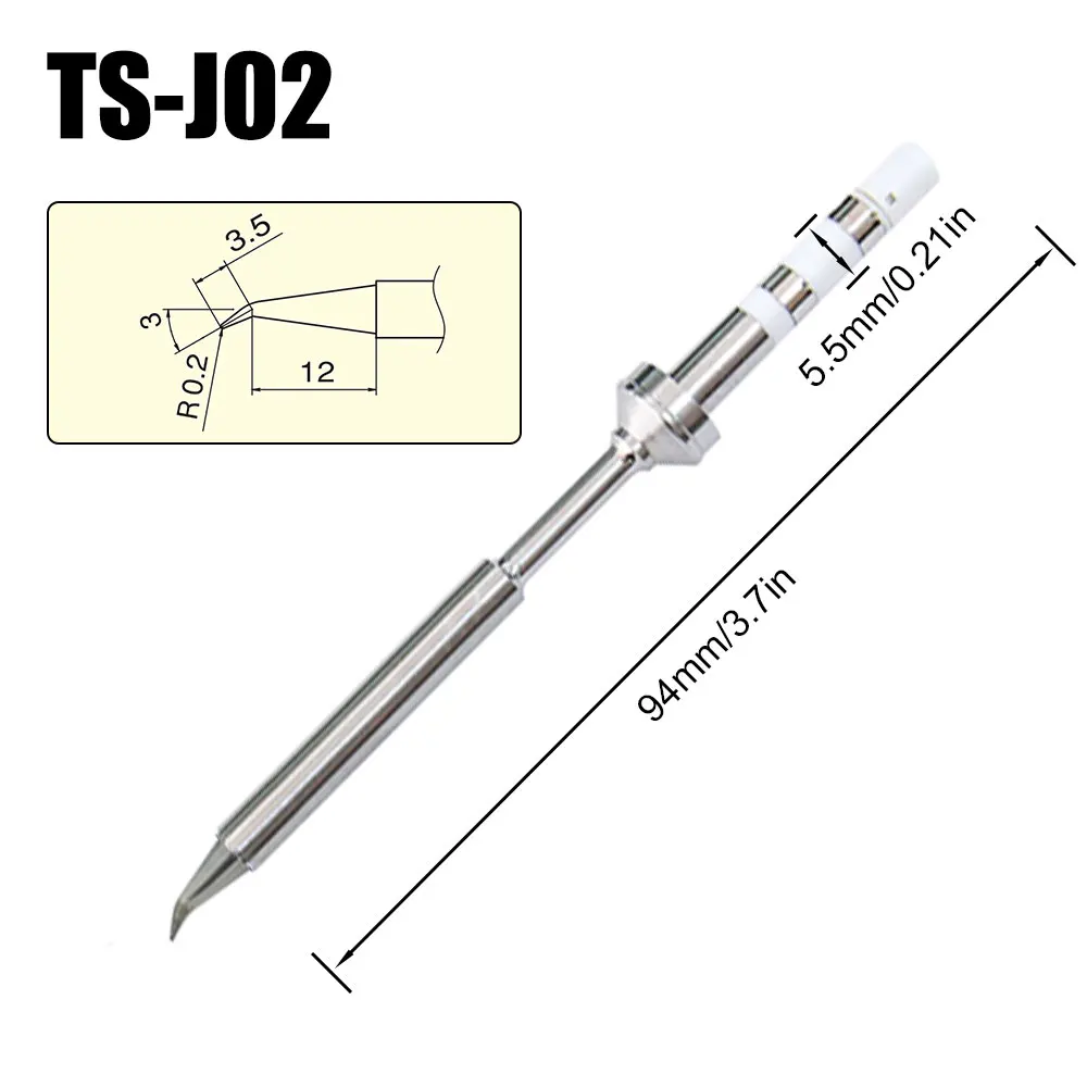 Soldering Iron Pine64 TS100 Ts101 Soldering Iron Tips Replacement Various Models of Pinecil V2 Electric TS Series BC2 ILS K