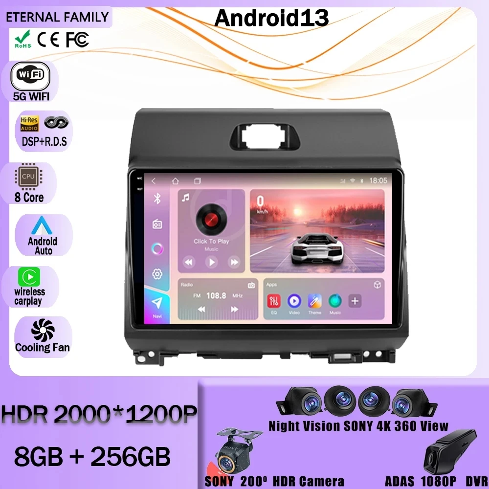

Автомобильный мультимедийный плеер на Android 7862 с процессором для Kia Ray 2011-2017, радио, стерео, головное устройство, GPS-навигация, 4G, Wi-Fi, BT, разъем 2Din, DVD