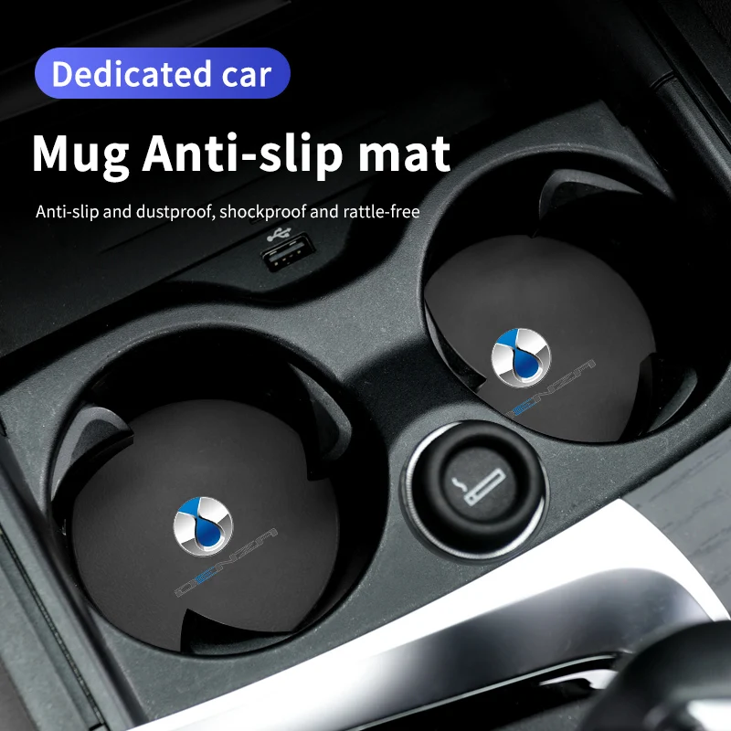 Car Anti Slip Mat Water Cup Slot Coaster Decoration Pad For Denza D9 N7 X N8 Dmi EV