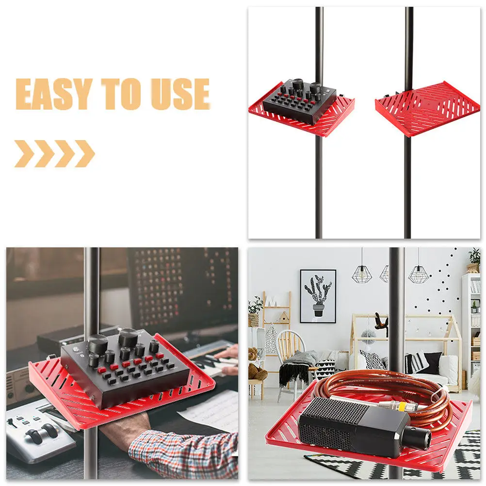 2Pcs 라이브 방송 마이크 스탠드 트레이 조정 가능한 높이 각도 야외 가라오케 라이브 스트리밍 사운드 카드 전화용 휴대용