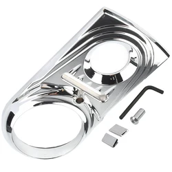 ABS Motorcycle Dash Panel Insert Cover Trim (Chrome)