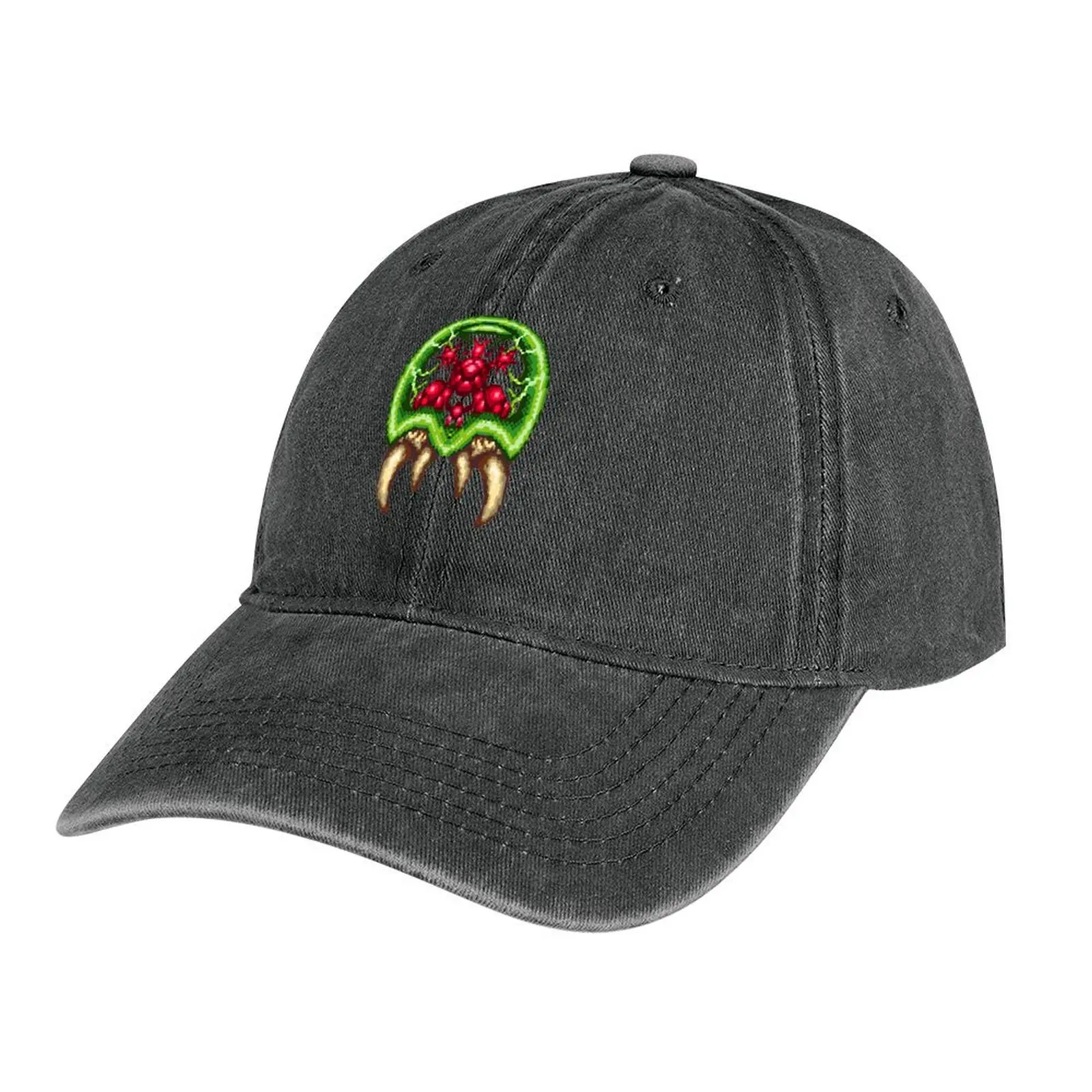 Super Metroid - Giant Metroidcap Cappello Da Cowboy Designer Hat Golf Wear Golf Funny Hat Donna Caps Uomo