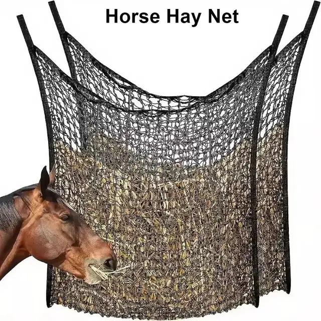 1Pcs New Slow Feed Hay Net Hanging Large Capacity Horse Hay Bag 80x90cm Hay Feeder Bag for Horses Goat Sheep 1Pcs New Slow Feed Hay Net Hanging Large Capacity Horse Hay Bag 80x90cm Hay Feeder Bag for Horses Goat Sheep