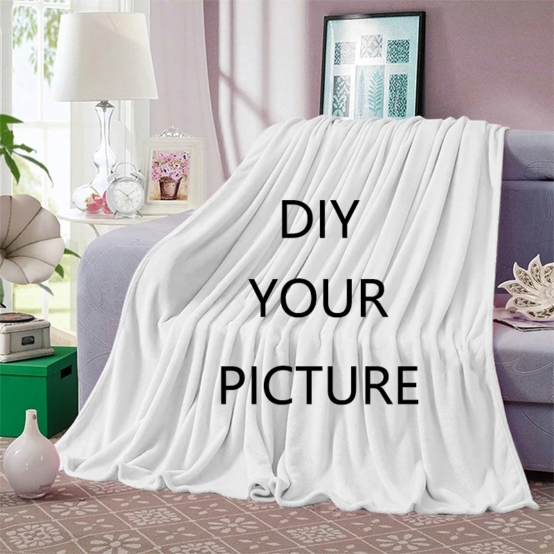 

DIY Kawaii Blanket For Living Room custom Bedspread On The Bed Fluffy Soft Blankets Sofa Summer Home Decor Throw Fleece