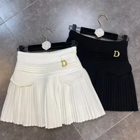 2024 Spring Summer New Arrivals High Waist Short Mini Pleated Skirt Streetwear Women Slim Fashion Korea Kawaii A Line Skirt - Image 3