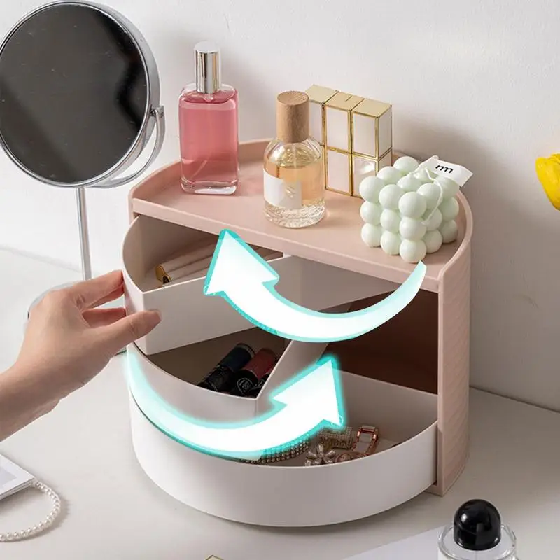 360° Rotating Makeup Organizer, Spinning Bathroom Organizer