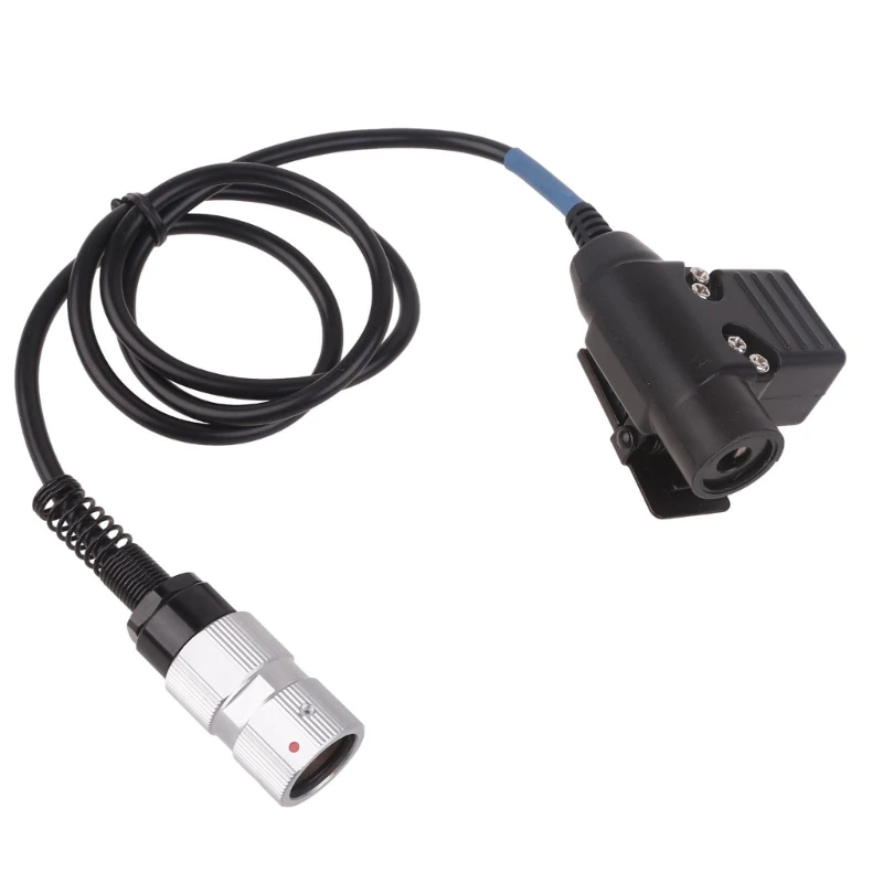 

U94 PTT Adapter Push to Talk Button Walkie Talkie Headset Connector Cable for AN/PRC148 & AN/PRC152 Two Way Radio