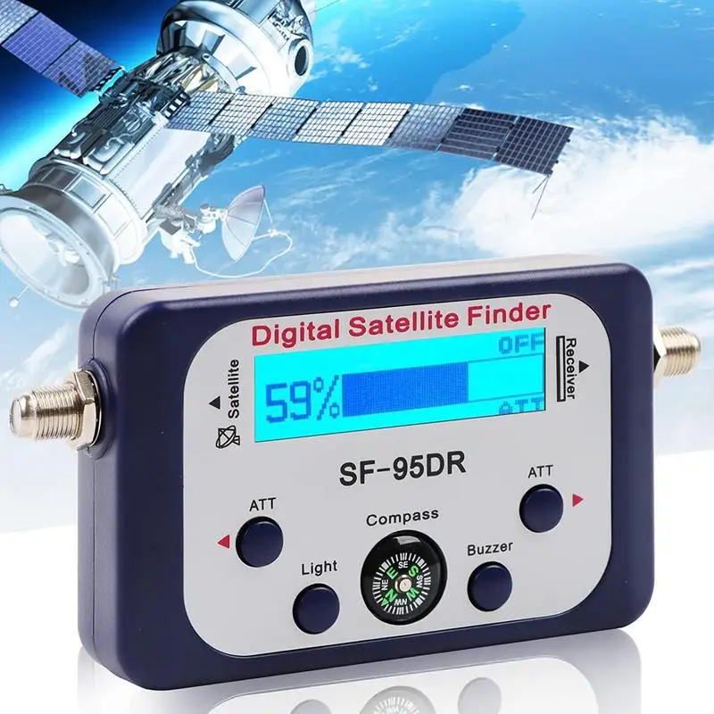 Digital Satellite Signal Finder Digital Sat Meter For Repoint Camping Sat Signal Finders For Dish Network LCD Graphic Display