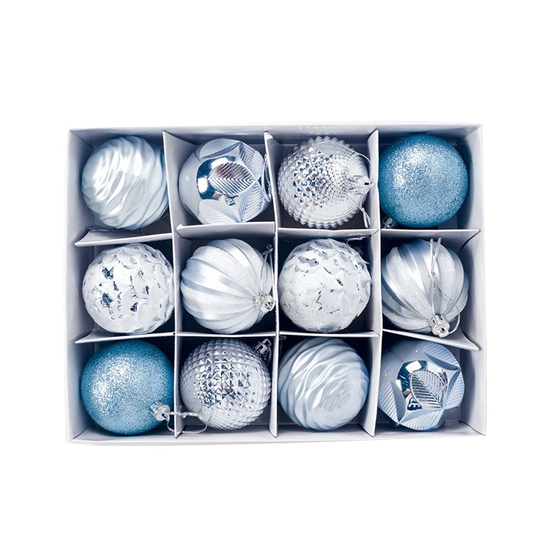 thumbnail image 1 of 1 caja de bolas de Navidad, adornos para árbol de Navidad, bolas colgantes para árbol de Navidad, decoración para fiesta en el hogar, regalo de Año Nuevo 2023, Navidad, 1 of 5