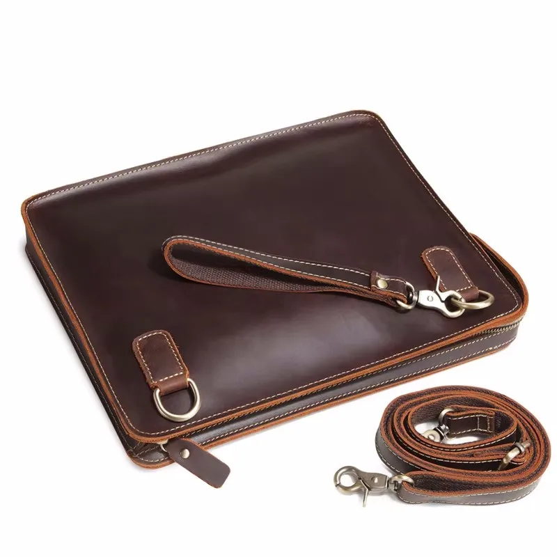 Large Capacity Men Briefcase Business Bag 12 inch 14 inch Laptop Bag Shoulder Bags Real Leather Handbags Tote Messenger