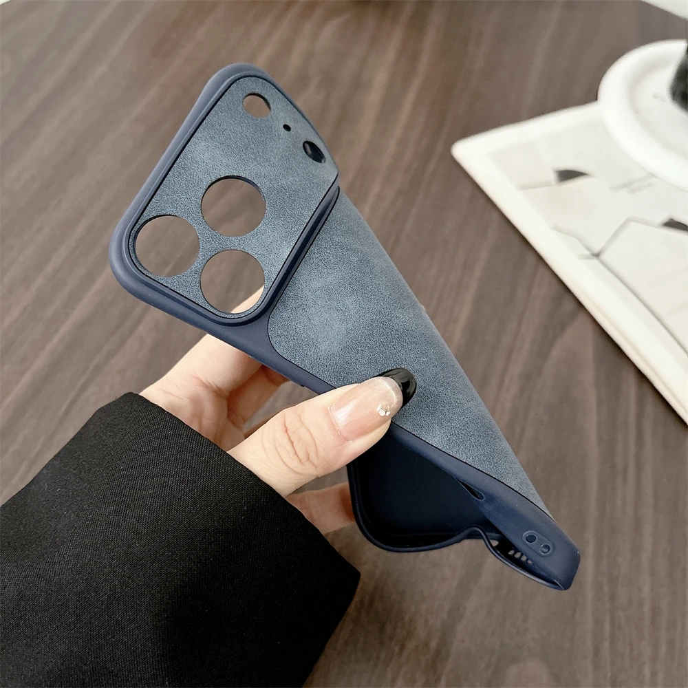 Shockproof Matte Leather Phone Case For Iphone Pro Max Luxury_voghion.com