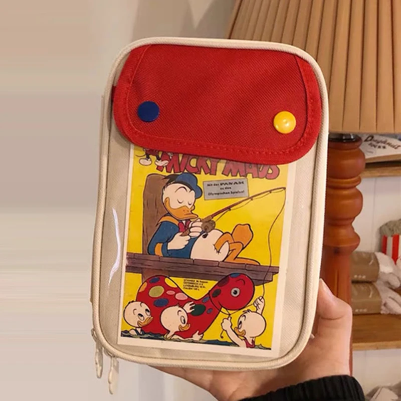 한국 대용량 연필 케이스 가방, 화장품 메이크업 가방, 학교 문구