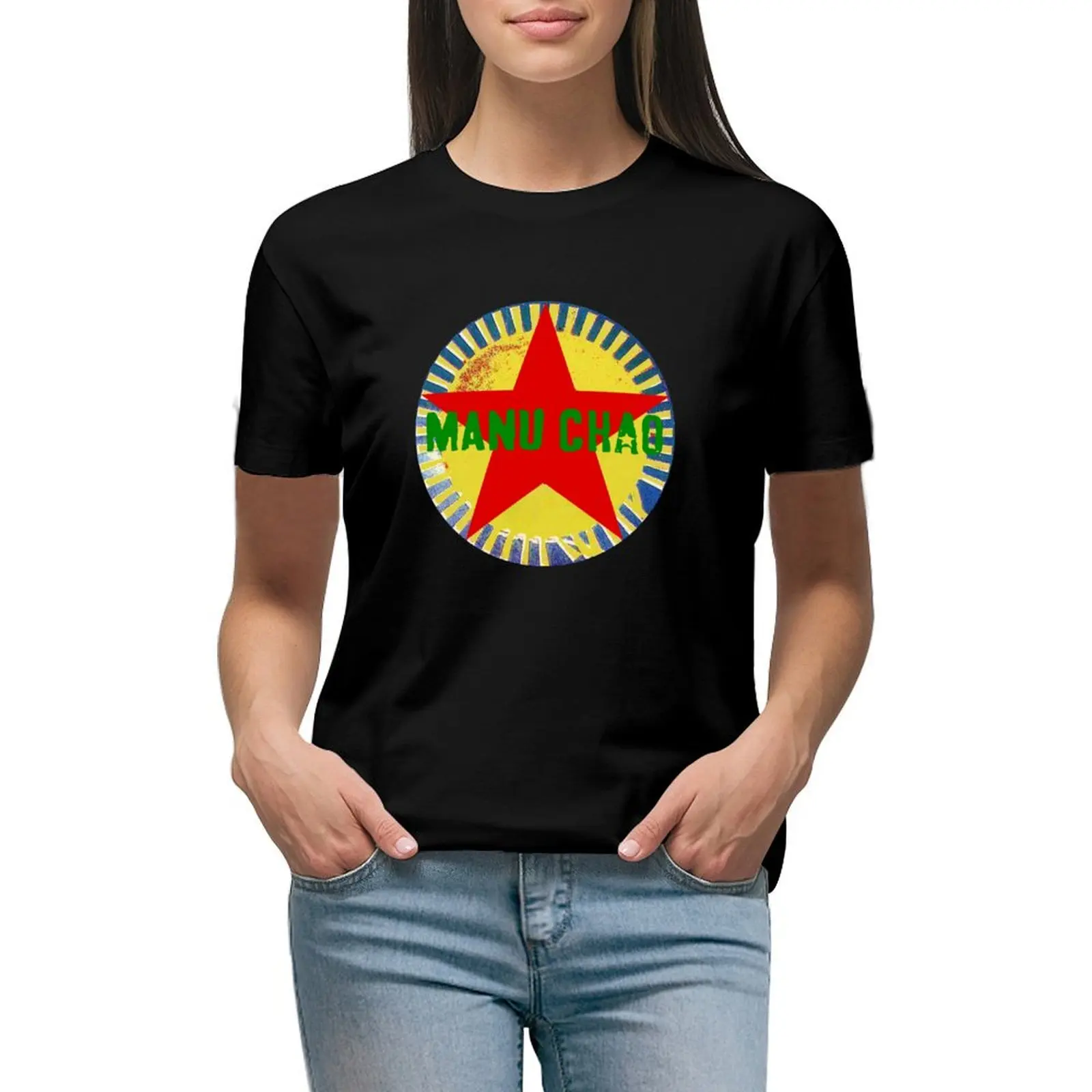 

Manu Chao Sun T-shirt tees lady clothes anime clothes ariat shirts for Women