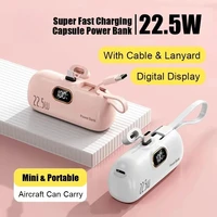 For Xiaomi 10000mAh Capsule Power Bank Fast Charge