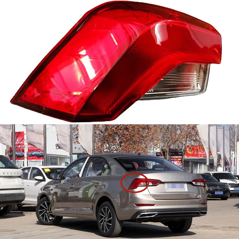 

Для Skoda Rapid 2020 2021 2022 автомобильные аксессуары задний внешний задний фонарь в сборе стоп-сигналы стояночный фонарь сигнал поворота Задний фонарь