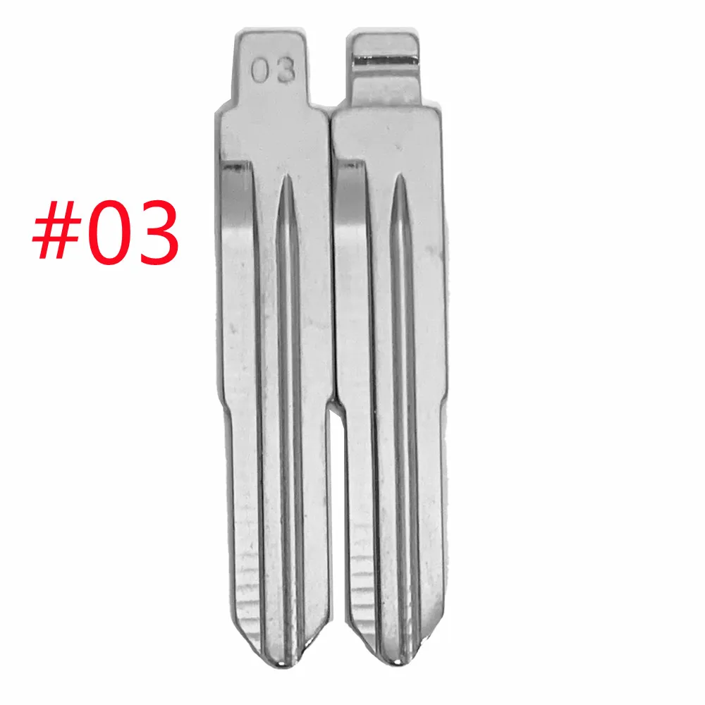 10pcs Metal Uncut Car Key Blade 03# KD Remote Blank HON58 Key Head for Honda Odyssey Accord for Xhorse KEYDIY Locksmith Tool keychannel 10pcs lot tansponder key for honda accord 2 3 everus g8d odyssey with hu58 key blade spare car key locksmith tool