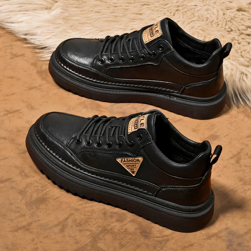 

Новые Зимние ботильоны модные и простые мужские короткие ботинки с хлопковой подкладкой удобные теплые и универсальные хлопковые ботинки для снега