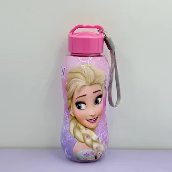 Disney girls frozen princess elsa anna Kuromi Rope cup 300 ML water bottle boys cars Mickey cup gift