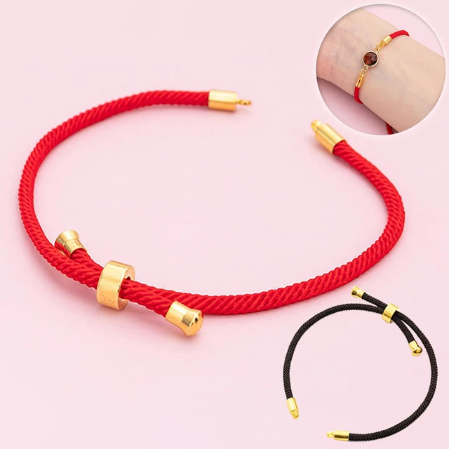 DIY How to make red string lucky bracelets 