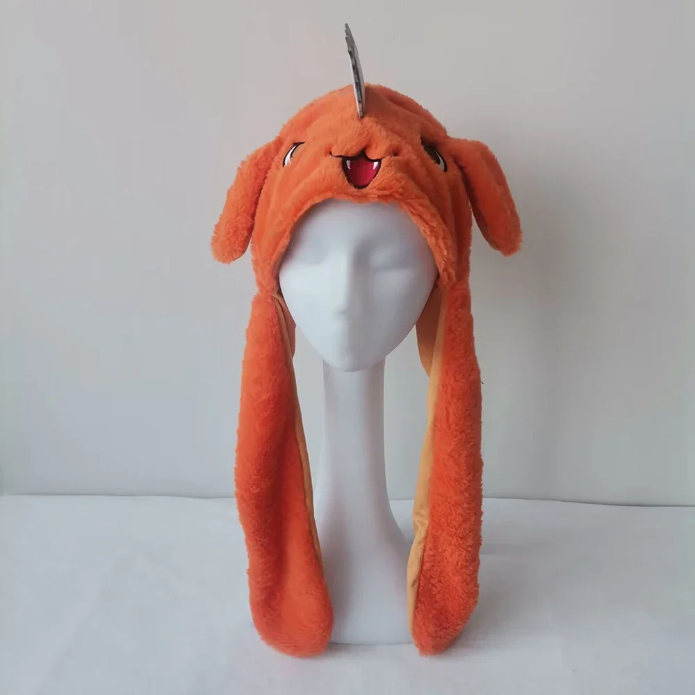 

Chainsaw Man Pochita Plush Movable Ears Cosplay Hat Halloween Christmas Carnival Party Dress Up Prop Pochita Ears Hat Movable