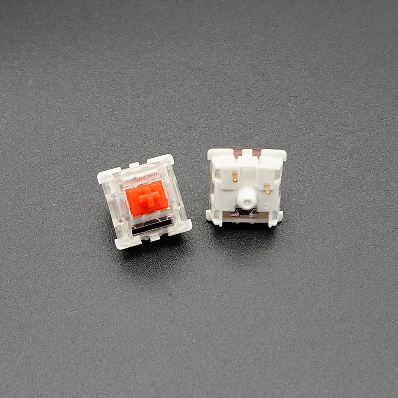 Gateron Mechanical Keyboard Silent Switch Black Red Brown 3pin Transparent Case Compatible RGB SMD LED Cherry Mx Kaih Outemu