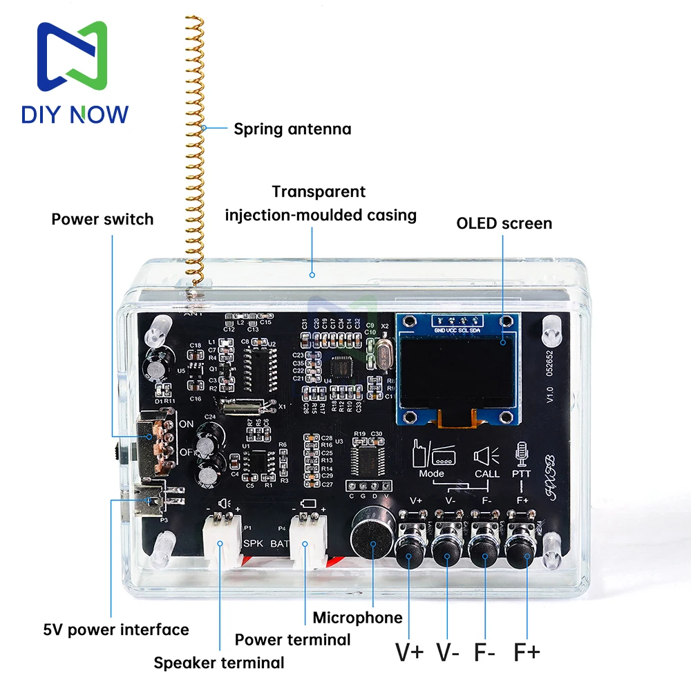 รูปสินค้า ชุดประกอบวิทยุ FM ไร้สาย DIY สนุกกับการบัดกรี