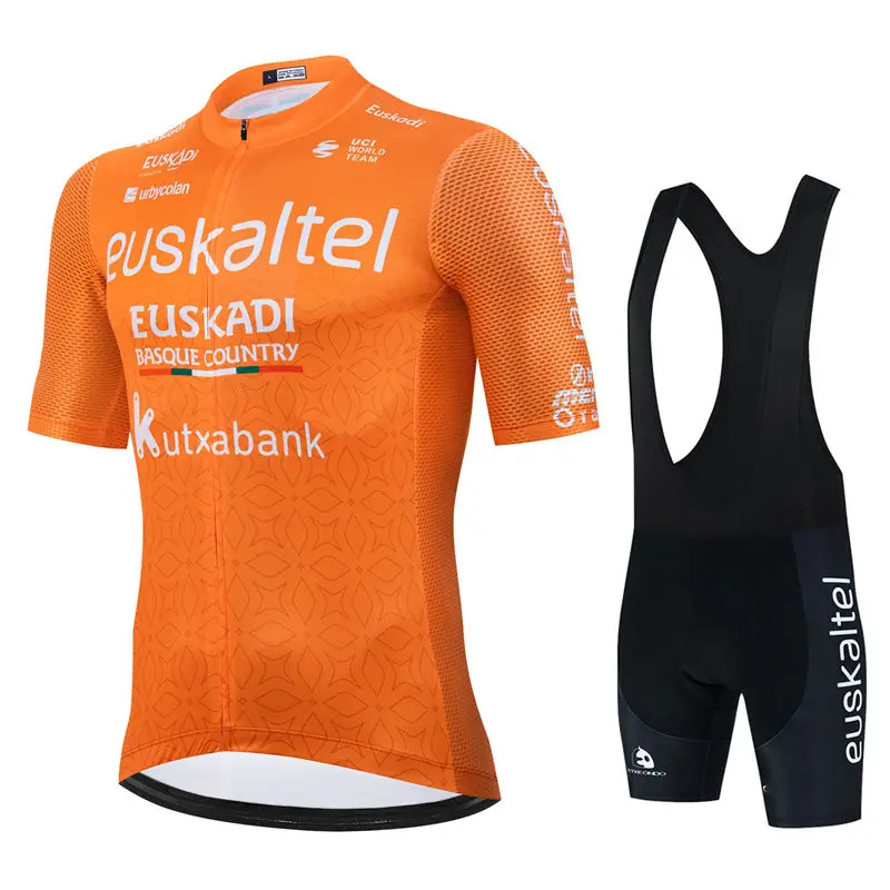 2025 Euskaltel Euskadi Cycling Jersey Set Summer Cycling Clothing Men Kits Road Bike Shirts Suit Bicycle Bib Shorts MTB Maillot 6