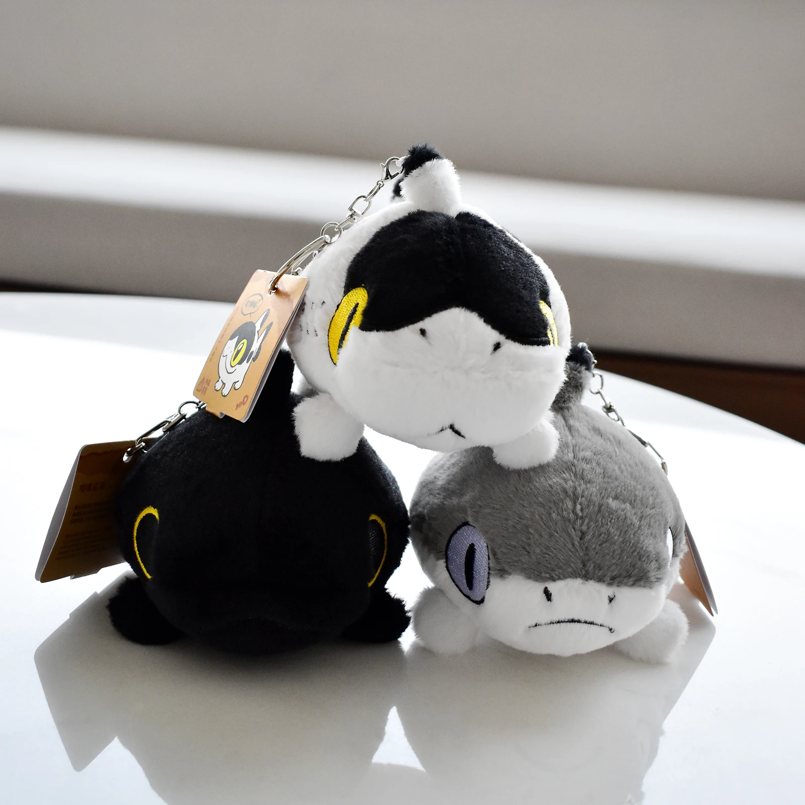 Sharkitty Plush Keychain Cute Penguin Cartoon Key Ring Plush Doll Pendant  Kawaii  Luggage Pendant 5