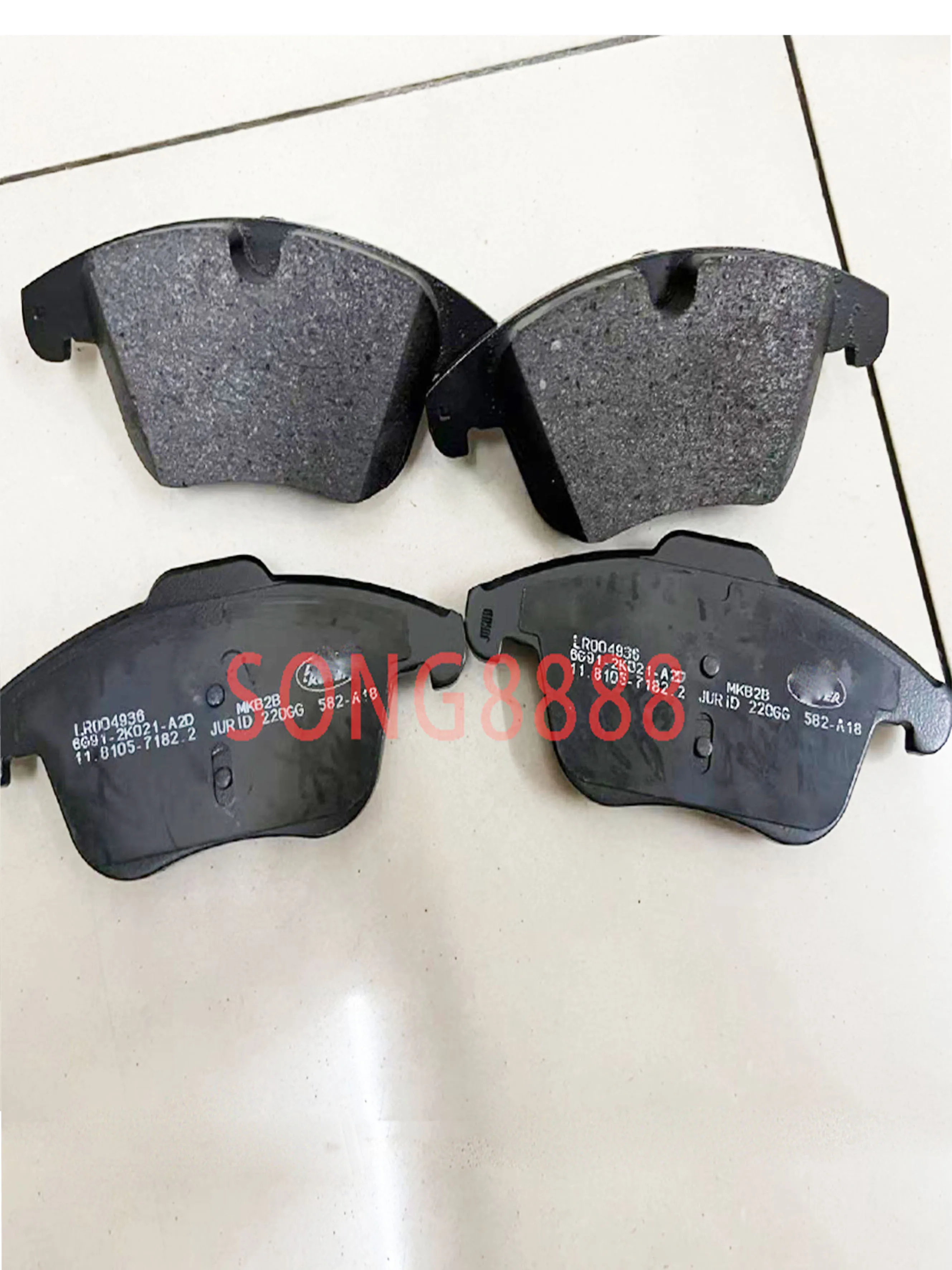 LR004936 LR134692 For Land Rover 2008-2015 LR2 front brake pad kit LR004936 LR134692 LR134693
