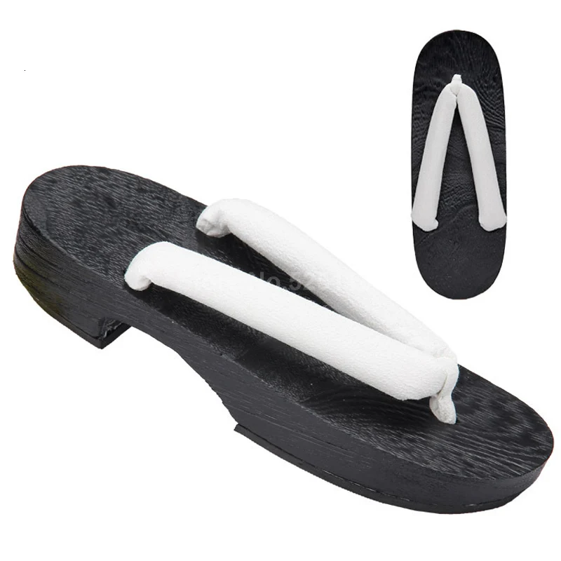 

Japanese Geta Clogs Traditional Wodden Shoes Woman Kimono Anime Cosplay Costumes Sauna Spa Home Slippers Beach Outdoor Sandals