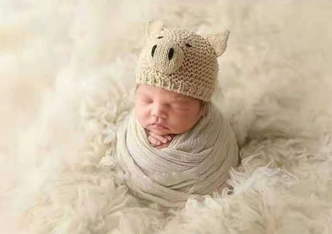 

Baby Photography Props Newborn Record Growth Photography Costumes Cartoon Pig Shape Hat for Infant Take Photos