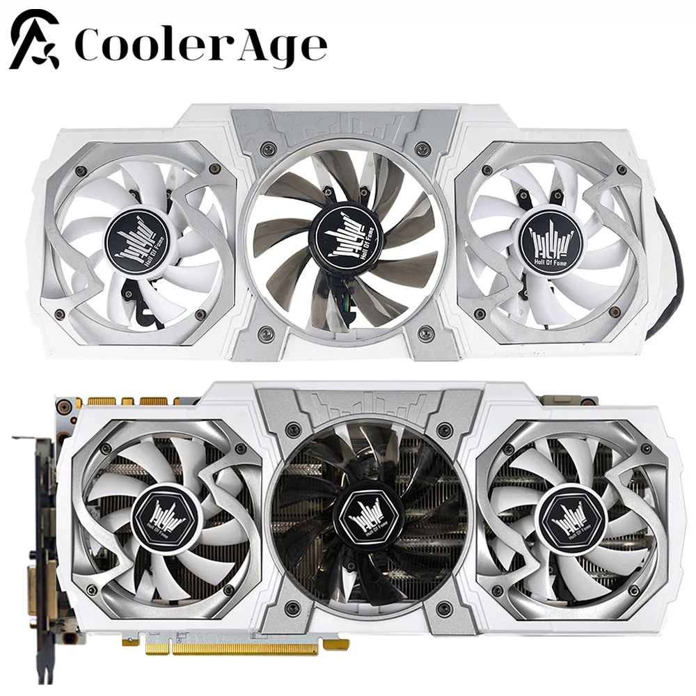 Per Galax Gtx 970 980Ti Ventola Per Scheda Video Con Guscio Originale Gtx970 Gtx980Ti Scheda Grafica Sostitutiva Gpu