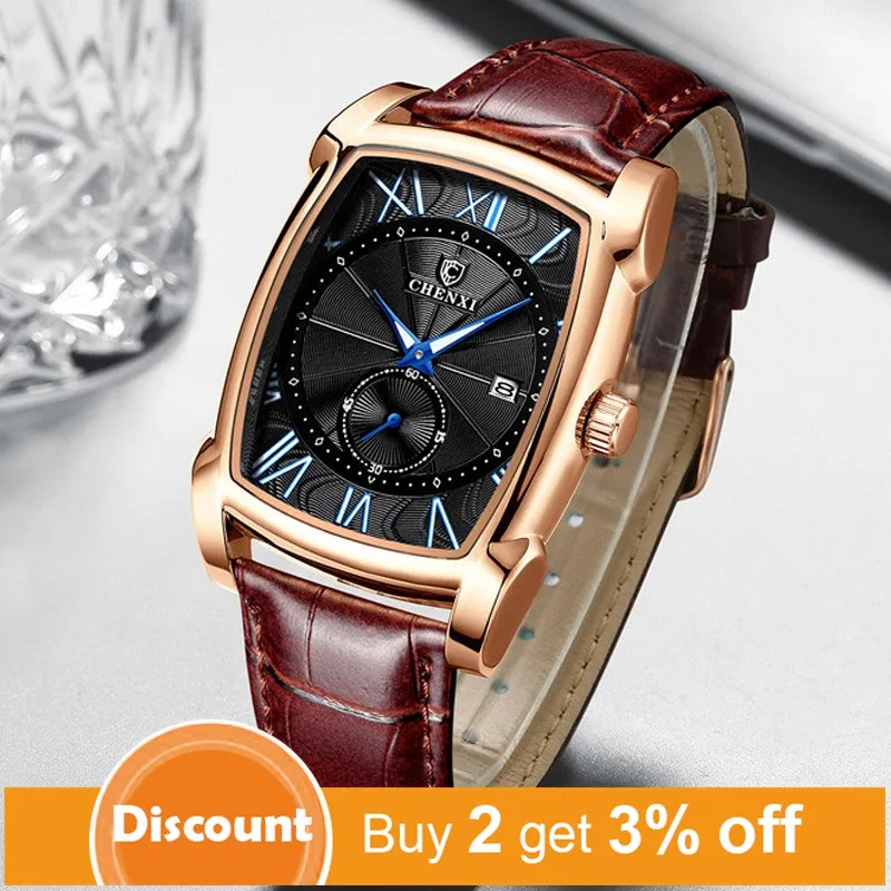 Orologio Da Polso Uomo FORSINING - Quadrante Rettangolare, Silicone, Impermeabile - Foto 14