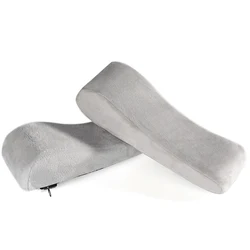 Ergonomic Office Chair Armrest Set - Pressure - Relief for Elbows and Forearms (Light Grey)