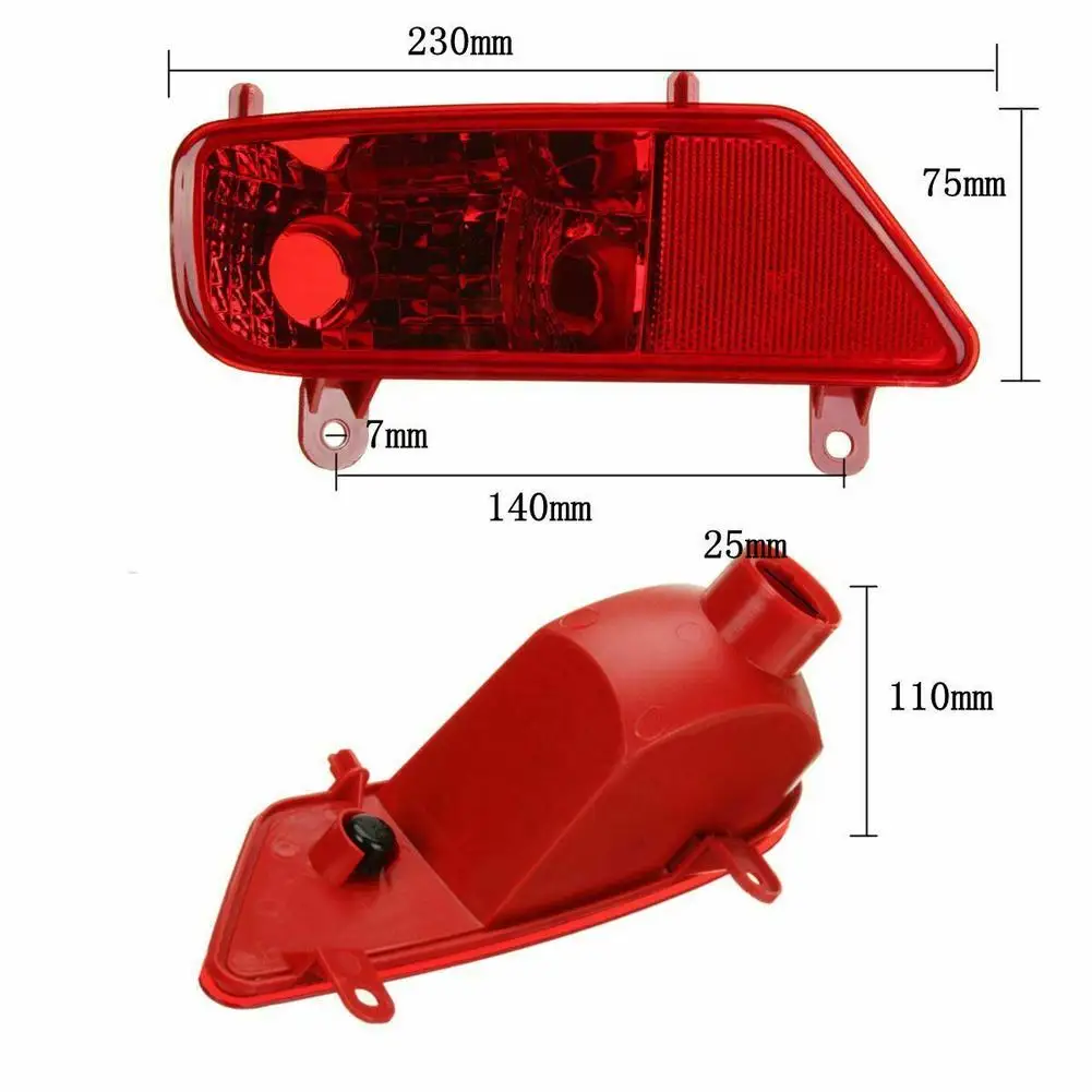 Zadní mlha lampa lehký obal cestující strana die linke strana pro peugeot 3008 2009 - 2015 dropship